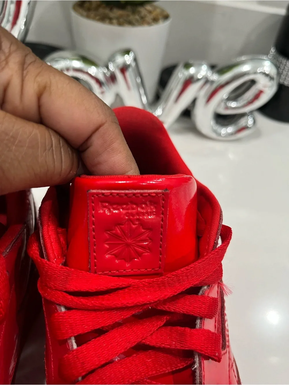 Reebok Kids' Bright Red Patent Sneakers